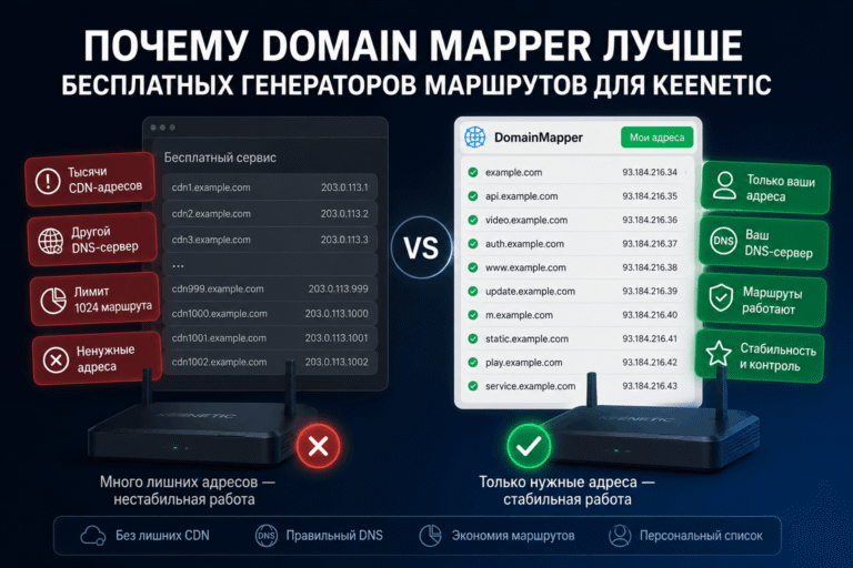 Отличие бота Domain Mapper над подобными сервисами